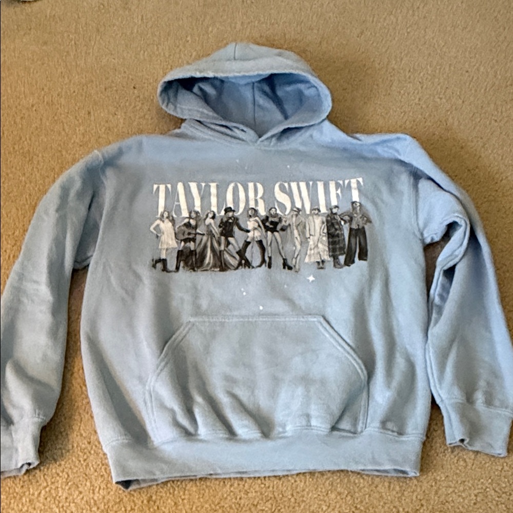 Taylor Swift Midnights Light Blue Graphic Hoodie